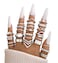 iF YOU 25 Pcs Silver Knuckle Rings Set for Women Vintage Boho Stackable Finger Midi Rings Simple Stacking Cute Rings Pack Trendy Stuff Jewelry