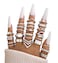 iF YOU 25 Pcs Silver Knuckle Rings Set for Women Vintage Boho Stackable Finger Midi Rings Simple Stacking Cute Rings Pack Trendy Stuff Jewelry