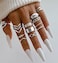 iF YOU 25 Pcs Silver Knuckle Rings Set for Women Vintage Boho Stackable Finger Midi Rings Simple Stacking Cute Rings Pack Trendy Stuff Jewelry
