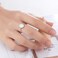 iSilver Fire Opal Sterling Silver Plain Wedding Engagement Ring 8