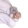 JESMING 3D Rose Ring CZ Simulated Diamond Ring Rose Gold Ring Rose Flower Ring for Women Rose Gold7