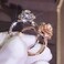 JESMING 3D Rose Ring CZ Simulated Diamond Ring Rose Gold Ring Rose Flower Ring for Women Rose Gold7