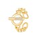 JONAYUOV Cuban Chain Ring with OT buckle Toggle Clasp Decor Open Adjustable Rings Punk Style Ring for Women Gold E