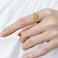 JUDE Jude Jewelers Stainless Steel Leaf Flower Signet Style Wedding Statement Promise Anniversary Engagement Ring Gold 5