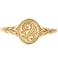 JUDE Jude Jewelers Stainless Steel Leaf Flower Signet Style Wedding Statement Promise Anniversary Engagement Ring Gold 5