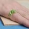 KUAUTD 2 PCS Tree Frog Ring for Women Cute Frog RingsBlue Green Frog RingAdjustable Open Creative Frogs Shaped
