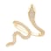 LEE&RO LEERO Gold Snake Ring for Women 18K Snake Jewelry Rhinestone Gold Rings