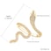 LEE&RO LEERO Gold Snake Ring for Women 18K Snake Jewelry Rhinestone Gold Rings