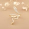 LEE&RO LEERO Gold Snake Ring for Women 18K Snake Jewelry Rhinestone Gold Rings