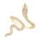 LEE&RO LEERO Gold Snake Ring for Women 18K Snake Jewelry Rhinestone Gold Rings