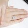 JUDE Jude Jewelers Platinum Plated 4 Carat Princess Cut CZ Simulated Diamond Wedding Engagement Proposal Ring Silver 8