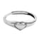 Dtja Vintage Heart S925 Sterling Silver Ring for Women Dainty Engagement Promise Love Expandable Open Finger Statement Stacking Rings Adjustable Fashion Gift Valentines AnniversaryPolished