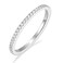 EAMTI 2mm 925 Sterling Silver Wedding Band Round Cubic Zirconia Full Eternity Stackable Engagement Ring for Women Size 7