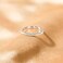 EAMTI 2mm 925 Sterling Silver Wedding Band Round Cubic Zirconia Full Eternity Stackable Engagement Ring for Women Size 7