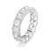EAMTI Wedding Bands for Women Oval Cut Stackable CZ Cubic Zirconia Engagement Rings Eternity Band Rings Size 6