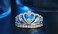 CCBFY Princess Queen Crown Rings for Women Eternity HeartShaped Promise Ring Zircon Jewelry Silver 8