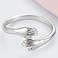 JUDE Jude Jewelers Stainless Steel Hand Style Hug Embrace Statement Promise Anniversary Ring Silver 10