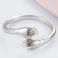 JUDE Jude Jewelers Stainless Steel Hand Style Hug Embrace Statement Promise Anniversary Ring Silver 10