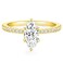 TIGRADE 2CT Engagement Ring for Women Marquise Cut Cubic Zirconia Wedding Band CZ Promise Anniversary Ring Size 312 Gold Size 65