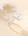 TIGRADE 4CT Engagement Ring for Women Radiant Cut Cubic Zirconia Wedding Band CZ Promise Anniversary Ring Size 313 Silver Size 6