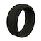 QALO Q2X Silicone Ring for Men Reinforced Heat Resistant Design 85mm Wide x 25mm Thick Band Flexible AllDay Comfort Mens Wedding Band Silicone for Active Work Training Black Size 08