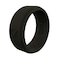 QALO Q2X Silicone Ring for Men Reinforced Heat Resistant Design 85mm Wide x 25mm Thick Band Flexible AllDay Comfort Mens Wedding Band Silicone for Active Work Training Black Size 08