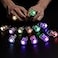 Midafon 60 Pack led Glow Rings Flashing Diamond Light up in The Dark Birthday Party Favors