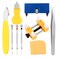 UUBAAR Watch Battery Replacement Kit 9 PCS Professional Tool Set with Adjustable Case Opener Back Remover Holder Precision Tools