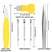 UUBAAR Watch Battery Replacement Kit 9 PCS Professional Tool Set with Adjustable Case Opener Back Remover Holder Precision Tools