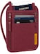 VENTURE 4TH RFID Blocking Travel Neck Wallet for Women Men Security Neck Pouch Passport Holder with Adjustable Strap WaterResistant Nylon Lining Red