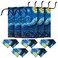PG6 5 Pcs Microfiber Case Pouch Bag Glasses Sunglasses Case with 5 Pcs Matching Cleaning Cloth