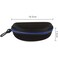 alladaga 3 Pack Zipper Shell Eyeglasses and Sunglasses Case with Plastic Carabiner Hook Blue