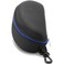 alladaga 3 Pack Zipper Shell Eyeglasses and Sunglasses Case with Plastic Carabiner Hook Blue