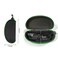 alladaga 3 Pack Zipper Shell Eyeglasses and Sunglasses Case with Plastic Carabiner Hook Green