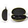 alladaga 3 Pack Zipper Shell Eyeglasses and Sunglasses Case with Plastic Carabiner Hook Yellow