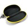 alladaga 3 Pack Zipper Shell Eyeglasses and Sunglasses Case with Plastic Carabiner Hook Yellow