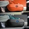BLUPOND Sunglasses Case Semi Hard EVA Shell with Metal Hanging Hook Belt Clip Sun Glasses Storage BlackOrange