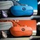 BLUPOND Sunglasses Case Semi Hard EVA Shell with Metal Hanging Hook Belt Clip Sun Glasses Storage BlueOrange