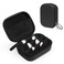 Bukere Travel Sunglasses Organizer Case PU Leather Adjustable Slots for Multiple Glasses Hard Eyewear Box for Men Women