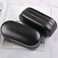 Tiger007 Dual Glasses Case for Two Frames Classic Clamshell 2 Eyeglasses Case BuiltIn Mirror Black