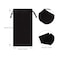 Frienda 12 Pcs Microfiber Sunglasses Pouch Soft Glasses Case Bags Eyeglasses Sleeve with 2 Cleaning Cloth and DrawstringBlack Gray and Blue