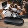 MyEyeglassCase Hard eyeglass case in faux leather distressed Glasses Case Hard Shell Holder with Microfiber Drawstring Pouch Cleaning Cloth Small Sunglasses Case Protective Durable AS166L Black