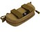 Jadedragon JADEDRAGON Eyeglasses Hard Case AntiShock Molle System Zipper Sunglasses Pouch Sunglasses Bag Cases Eye Glasses Box Holder with Clip Tan Large