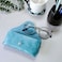 LogHog Portable Leather Glasses CaseDurable Soft Reading Eyeglass Pouch Slim Case for Women Men Horizontal Sunglasses Case ButtonTeal