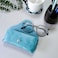 LogHog Portable Leather Glasses CaseDurable Soft Reading Eyeglass Pouch Slim Case for Women Men Horizontal Sunglasses Case ButtonTeal