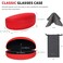 molshine Hard Shell Sunglasses CaseClassic Glasses Case for Sunglasses and Eyeglasses Red
