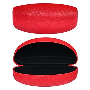 molshine Hard Shell Sunglasses CaseClassic Glasses Case for Sunglasses and Eyeglasses Red