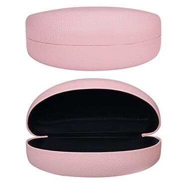 molshine Hard Shell Sunglasses CaseClassic Large Glasses Case for SunglassEyeglasses with Cleaning ClothPocketPink