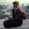 MyEyeglassCase Chic Black Hard Shell Sunglass Case with Microfiber Pouch Cleaning Cloth Elegant Tweed Patten Glasses Case Medium to Large Eyeglass Case for Men and Women AS87 Black Tweed