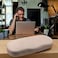 MyEyeglassCase Glasses Case Hard Shell for Small Medium Frames Eyeglass Clam Shell Hard Case for Men Women Travel Eyewear Holder with Cleaning Fabric Cloth Protective Storage AS196 Lt Grey